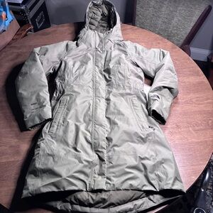 The North Face Arctic II 550 Dryvent Hooded Down Puffer Parka Coat Womens M